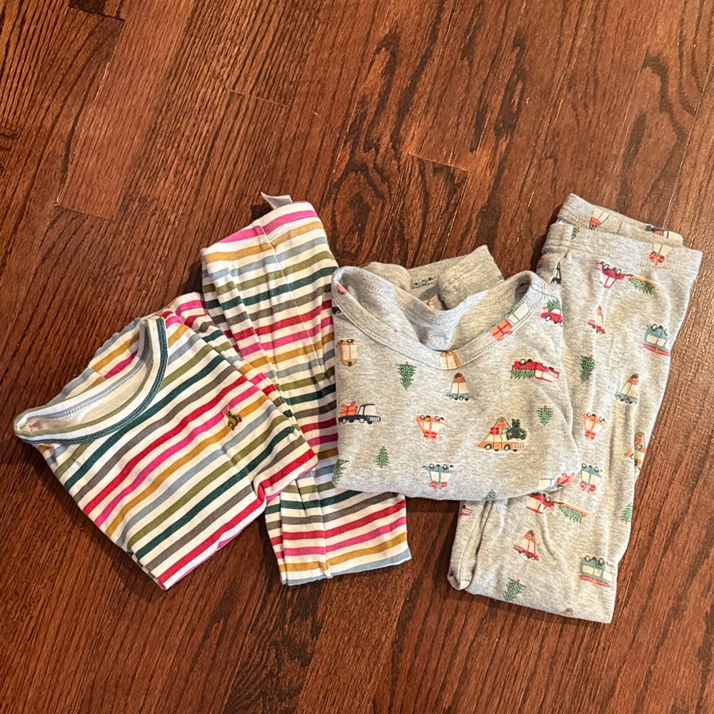 GAP Colorful Striped and Christmas Kids Pajamas